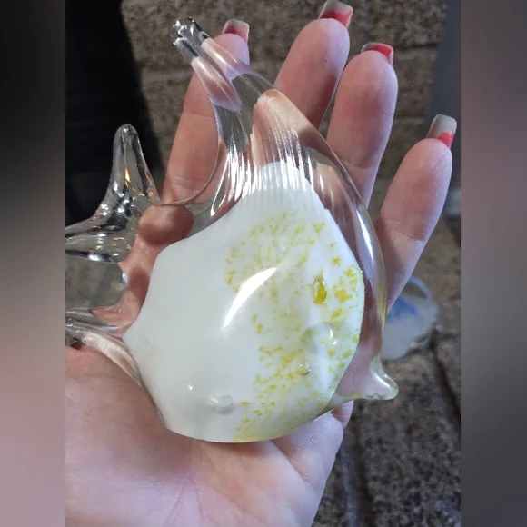 Glass Fish Paperweight Nautical Tropical Set Of 4 Paperweights - Picture 9 of 15